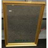 Gilt framed etched mirror 60x85cm.