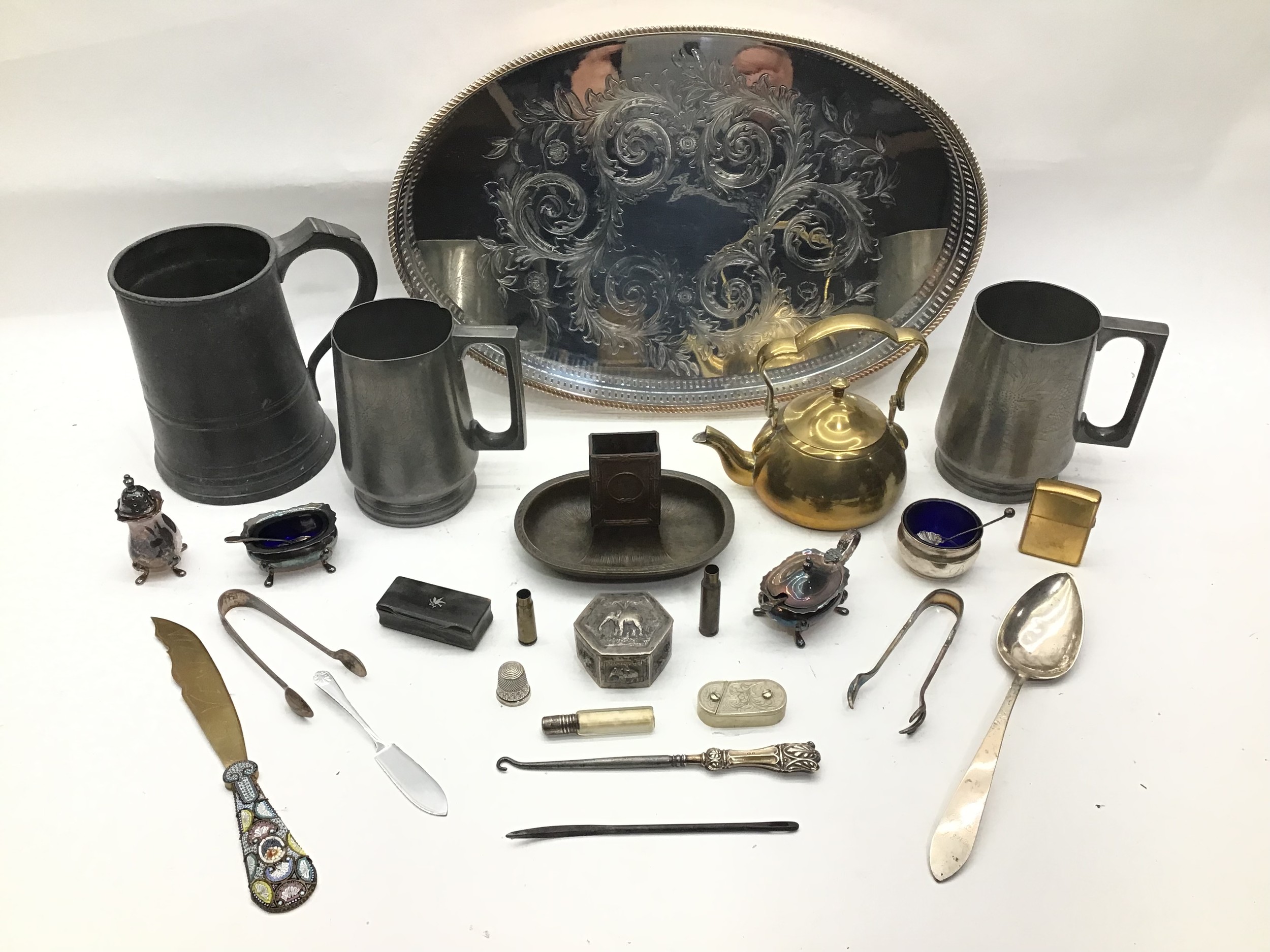 Collection of mixed curios to include silver