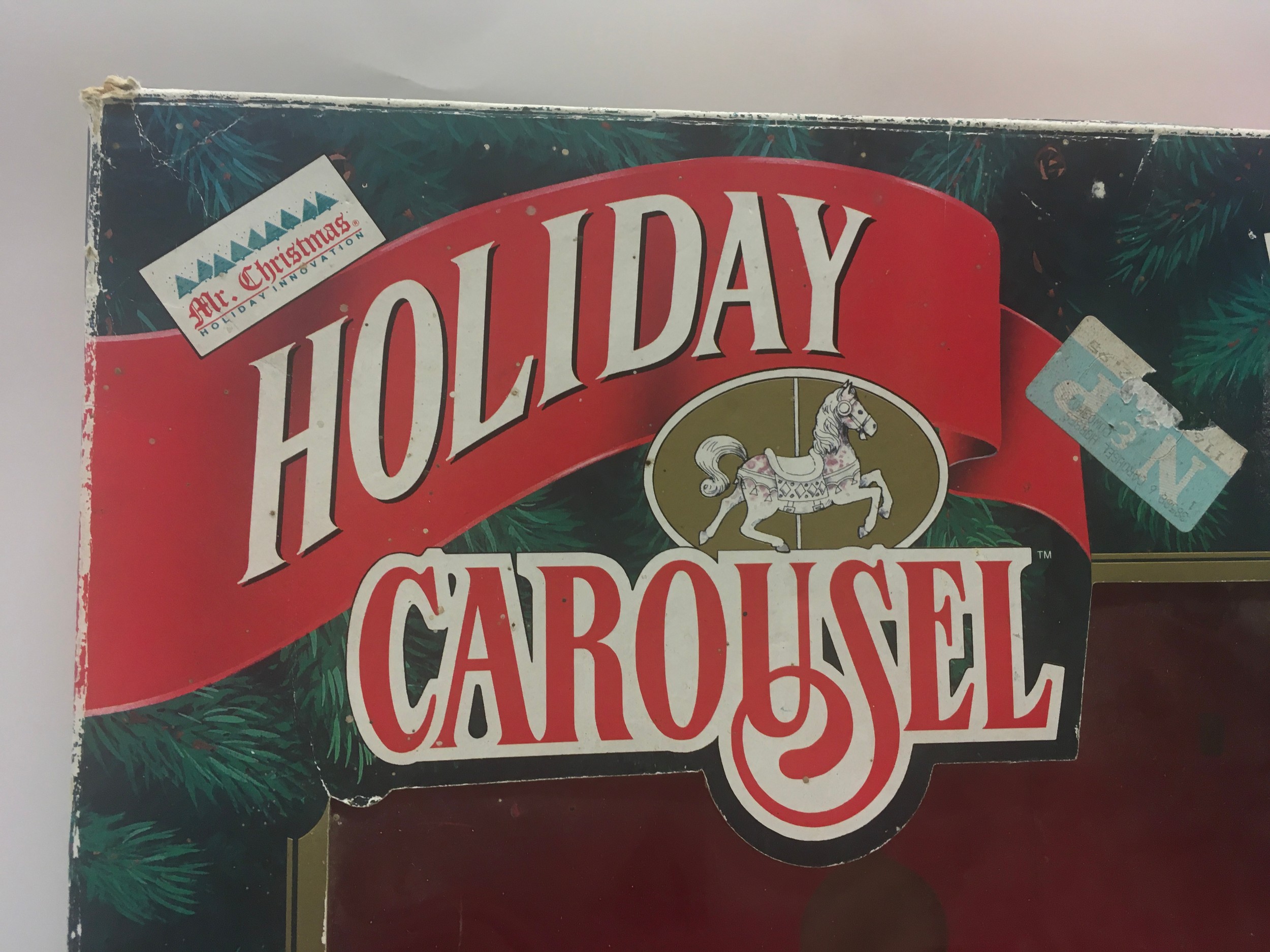 Mr. Christmas vintage Holiday Carousel plays 21 Christmas carols, boxed, good working condition. - Image 5 of 6
