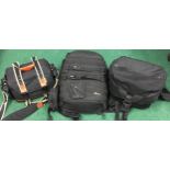 3 x camera kit bags to include quality Activzone ProTactic 450AW professional all weather camera