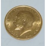 Gold full sovereign, Dated 1914 (P5)