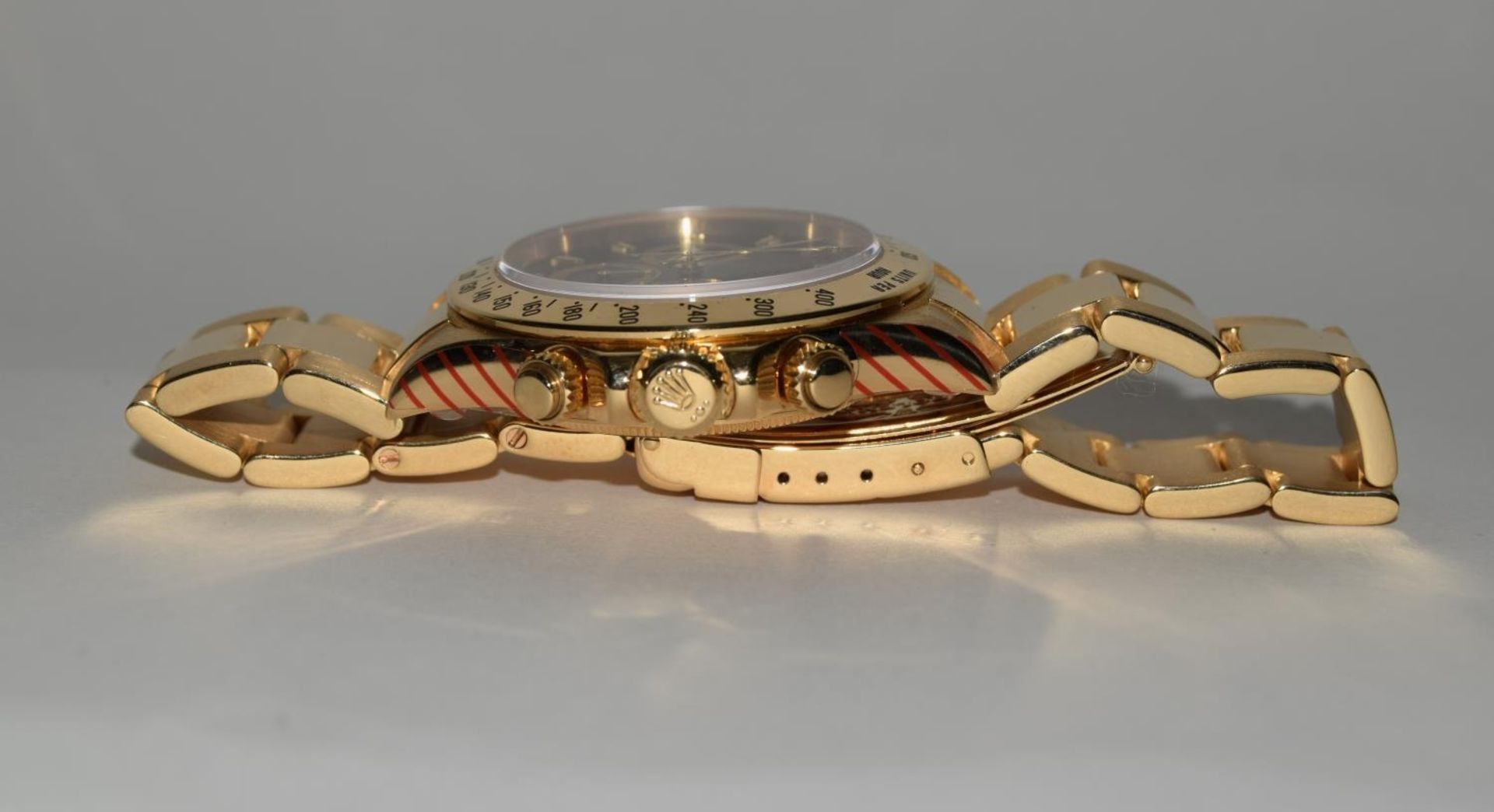 Rolex 18ct gold Daytona wristwatch original stickers still applied.item serviced at Rolex - Image 3 of 8