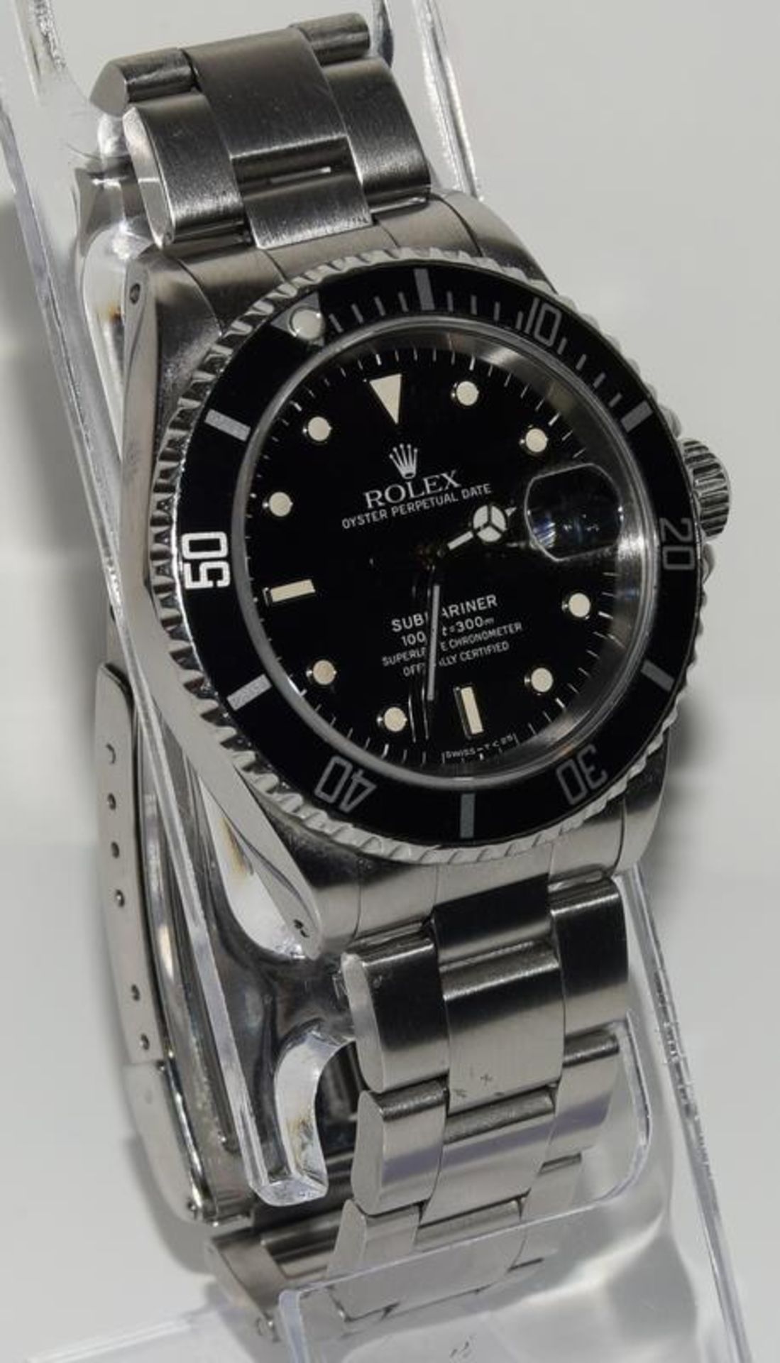 Rolex Submariner model 16610 Nov 1996, running, good condition, comes complete with both box, papers - Image 5 of 11