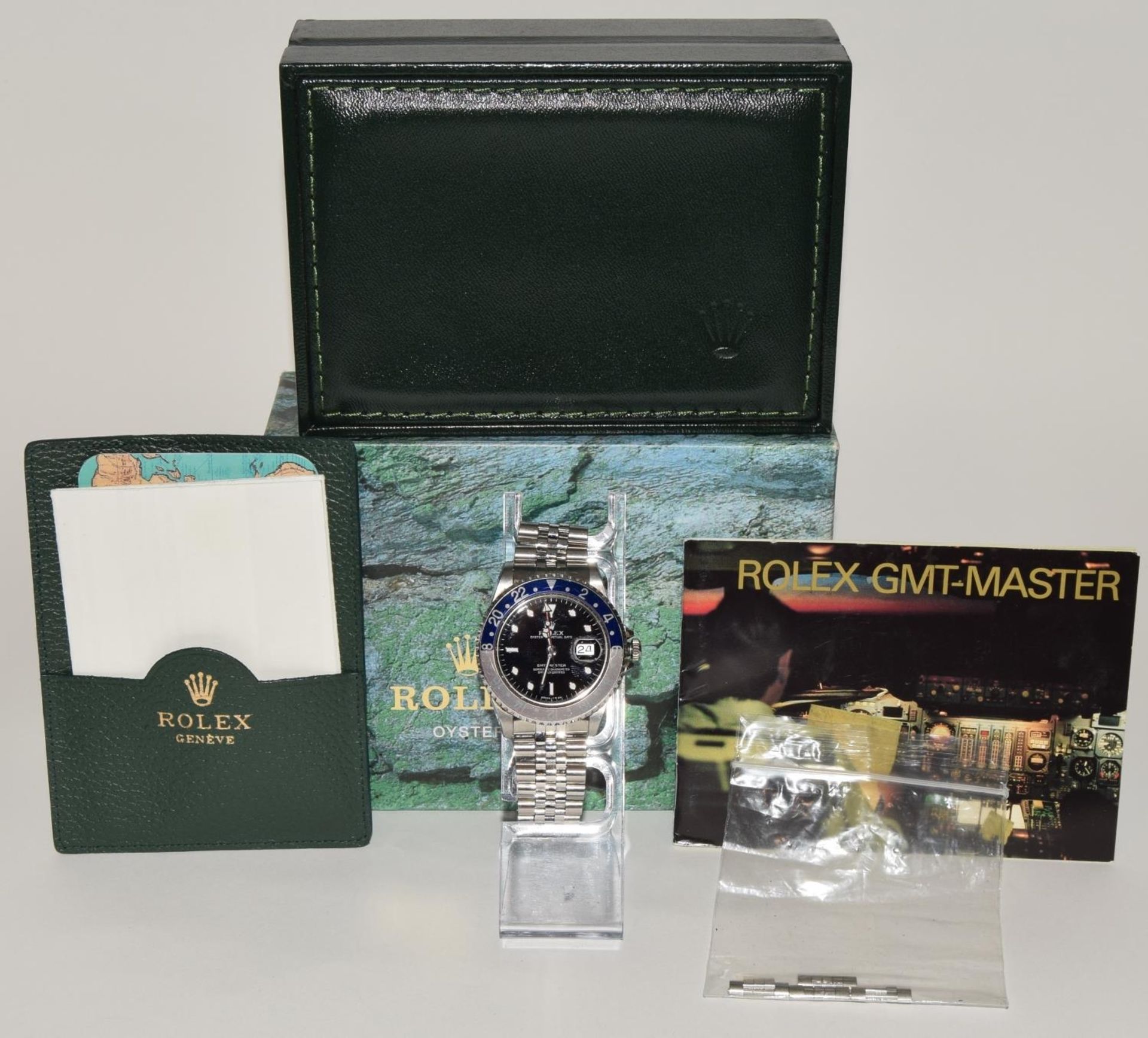 1997 Rolex GMT 16700, box and papers. (ref 42)