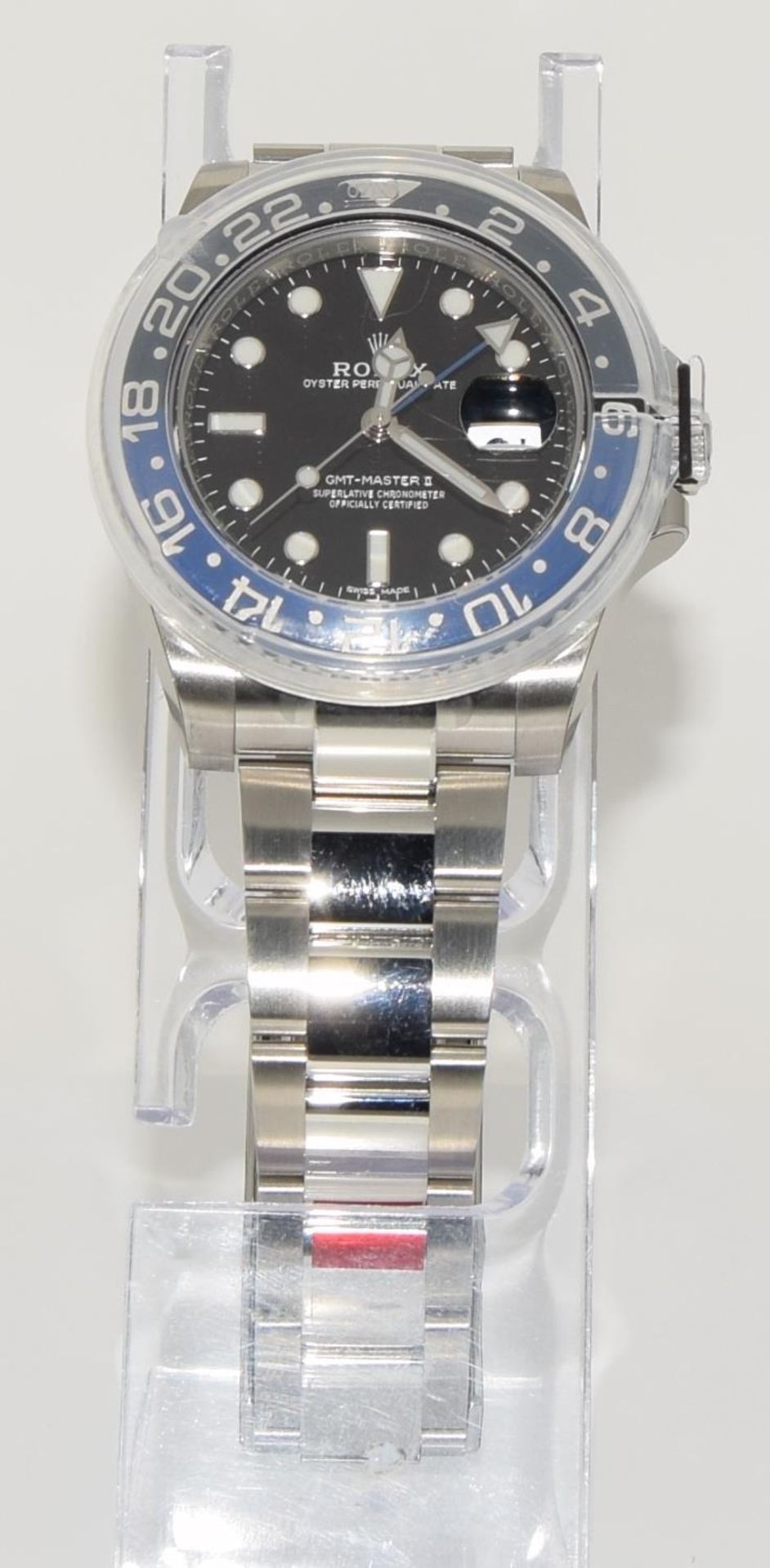 Rolex GMT (Batman) mod - 11671061NR, Boxed and Papers, 2018, unworn with stickers. (ref 18) - Image 3 of 9