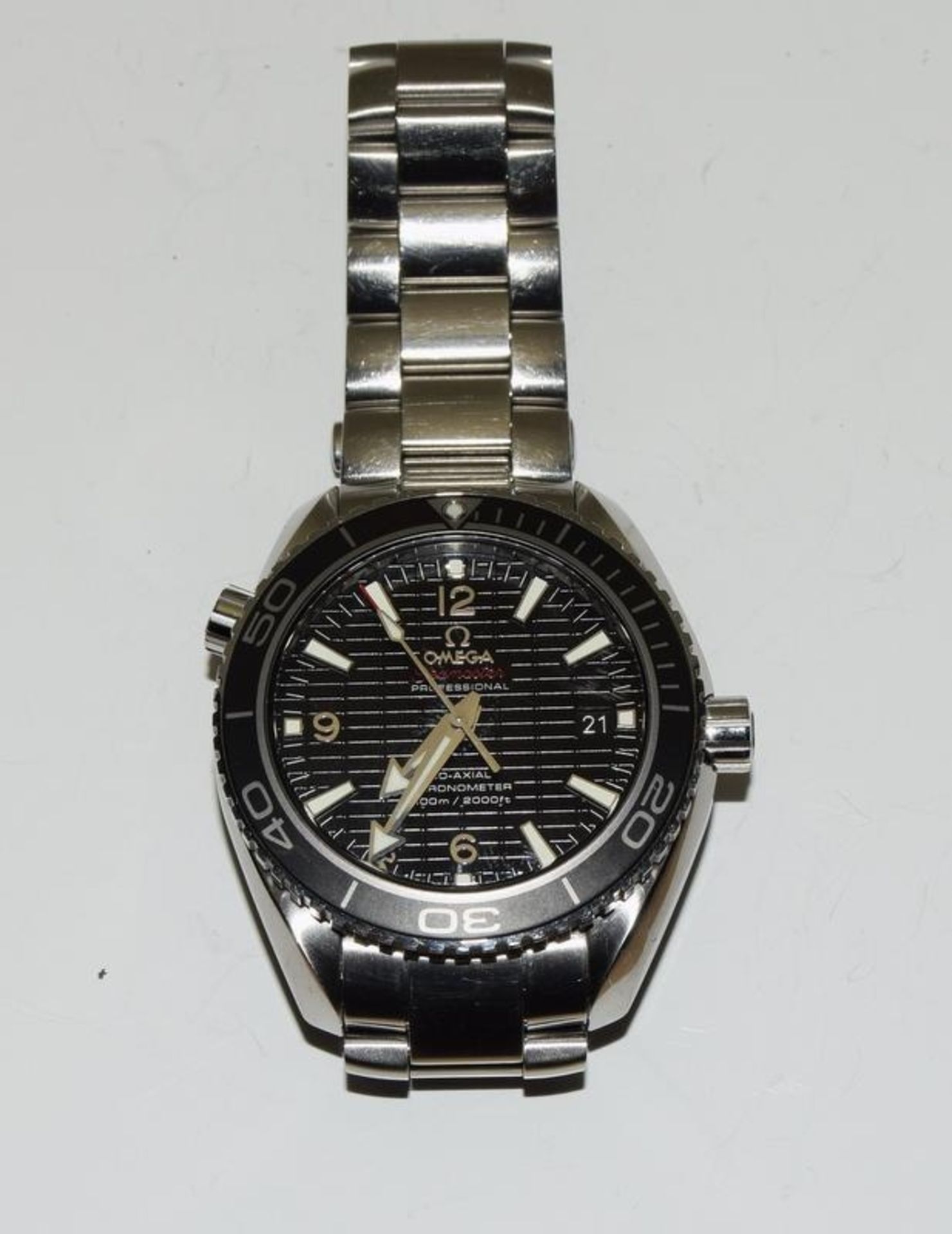 James Bond Skyfall Omega Planet Ocean Limited Edition 0778/5007 wrist watch, 42mm diameter, 2012 - Image 8 of 10