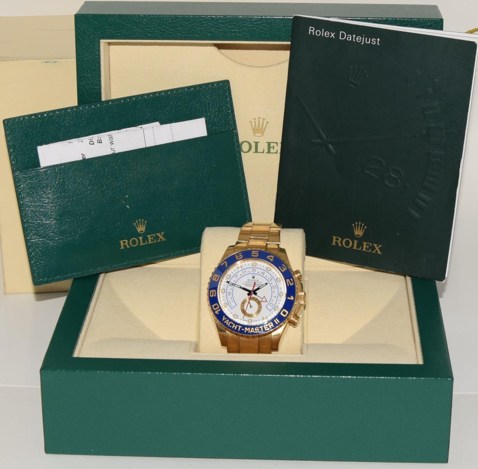 2014 Rolex Yachtmaster II 18ct gold ref 116688, boxed and papers. (ref 20)