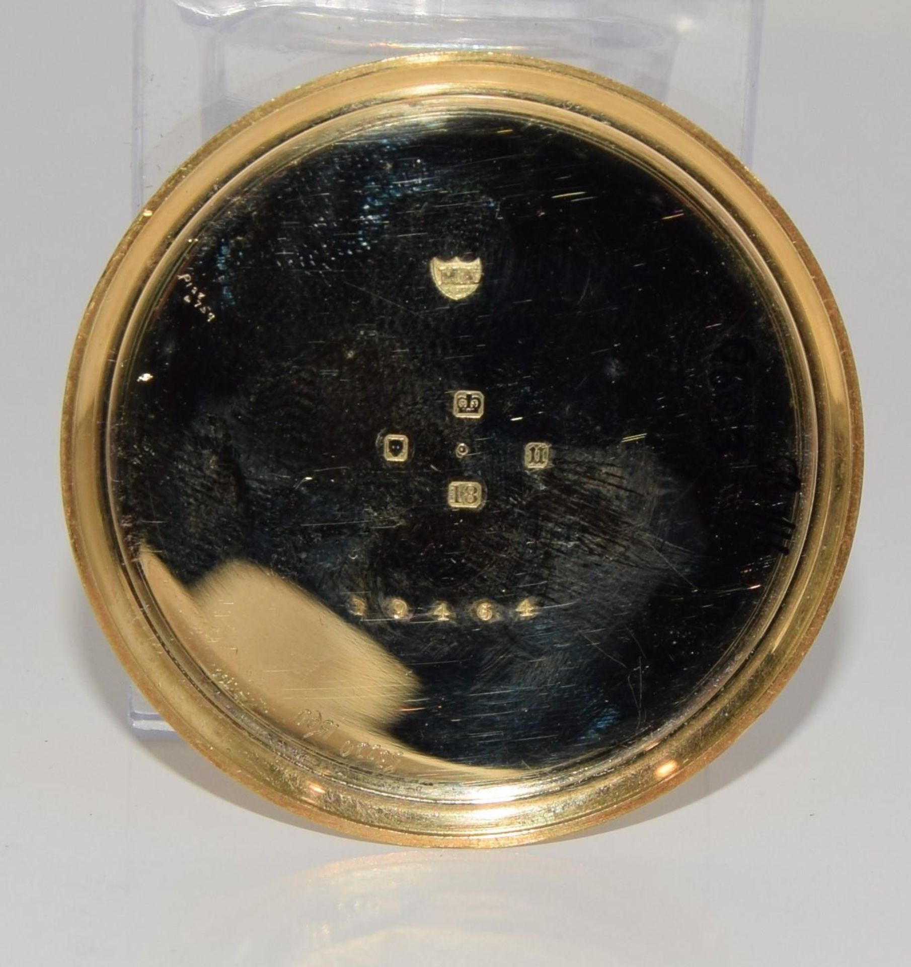 18ct gold open face pocket watch by J.W.Benson London 1935 - Image 8 of 8