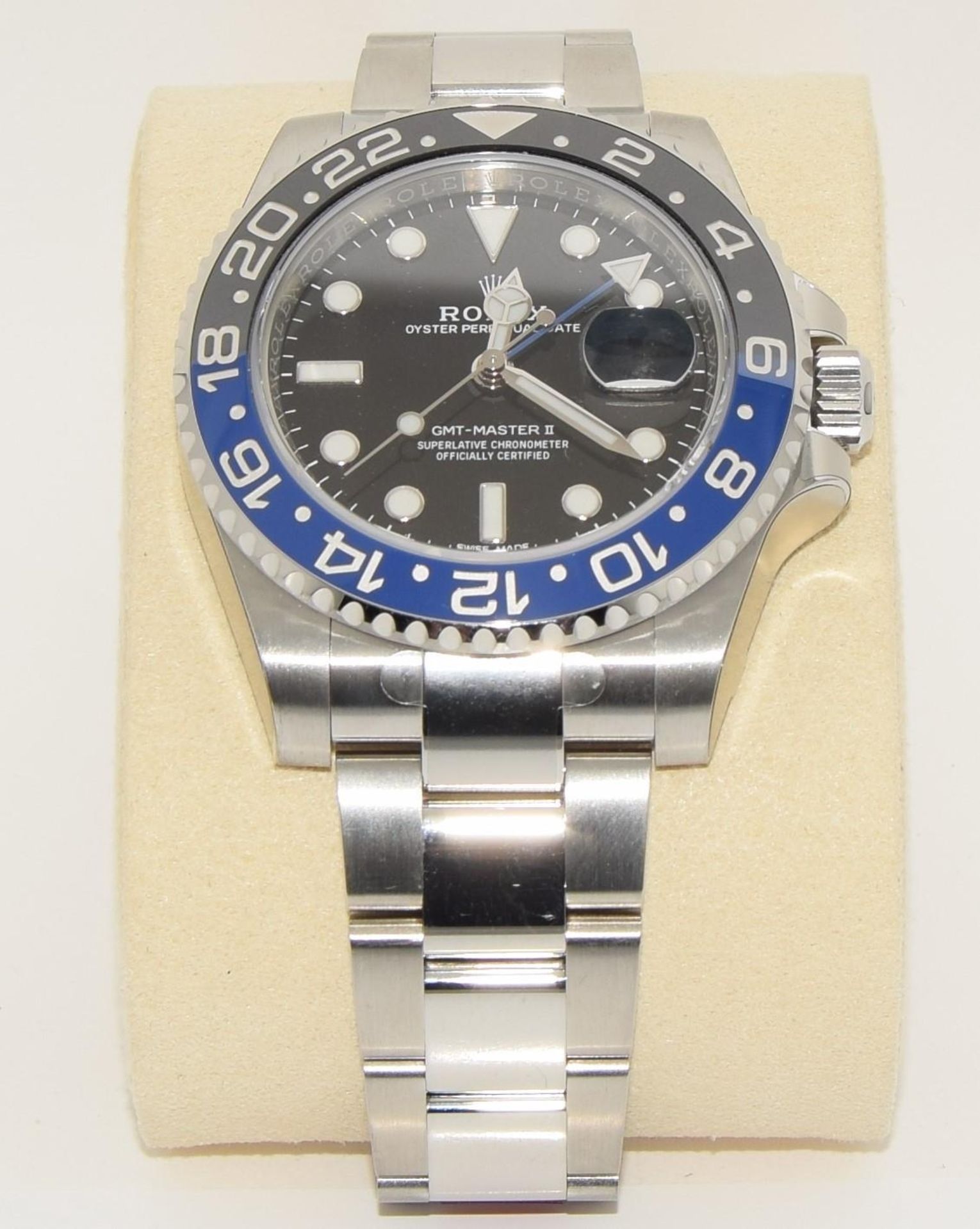 Rolex GMT (Batman) mod - 11671061NR, Boxed and Papers, 2018, unworn with stickers. (ref 18) - Image 8 of 9