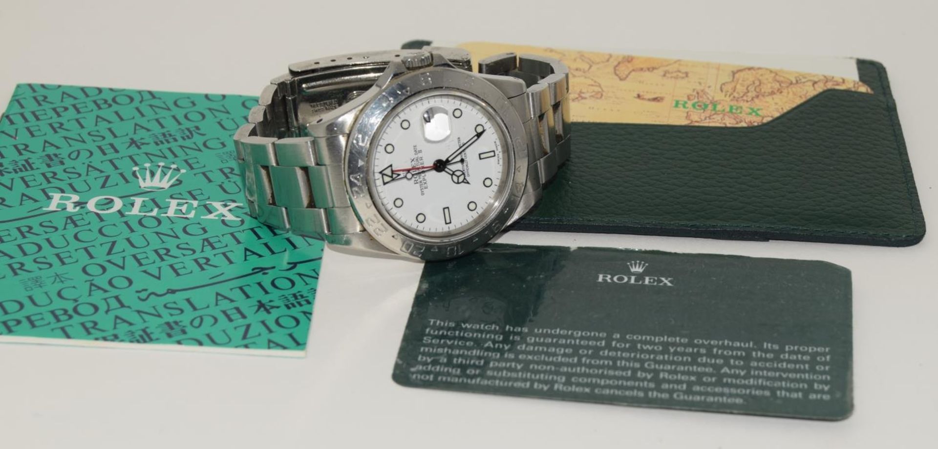 Rolex Explorer model 16570, 1994 Boxed with service papers. (ref 4) - Image 8 of 9