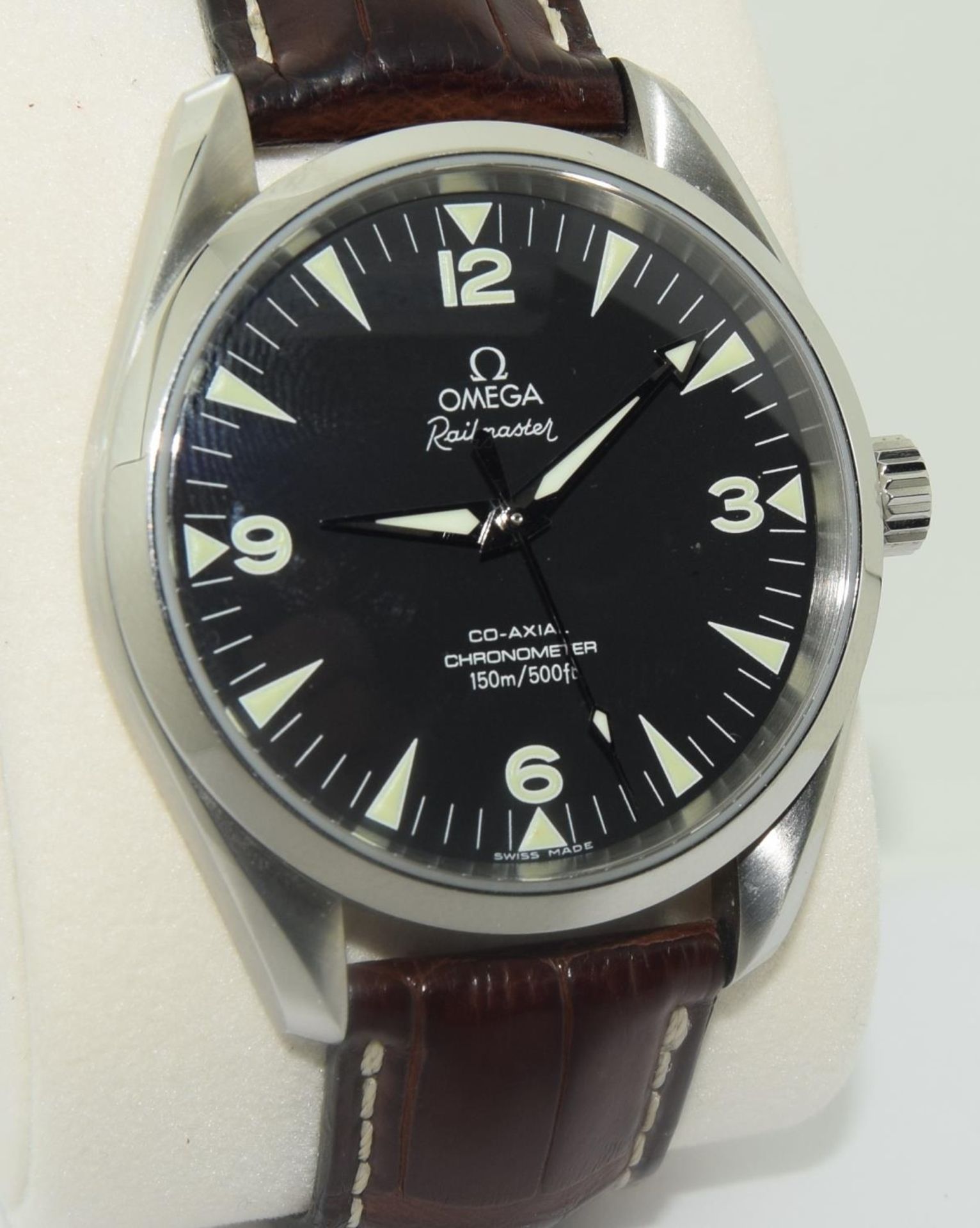 Omega Gents Railmaster, 42mm, boxed and papers, from 2003 - Image 4 of 9