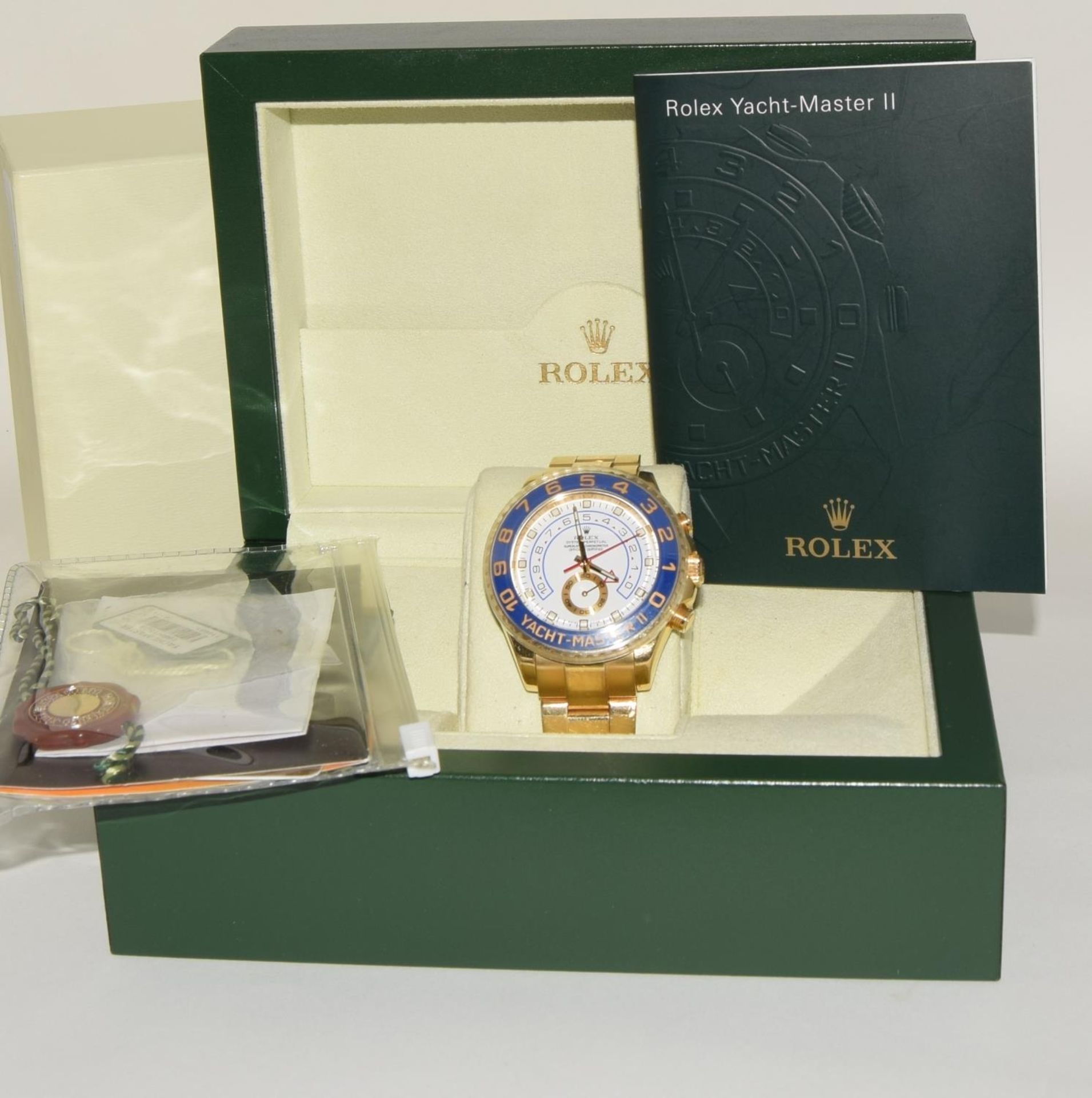 Rolex Yacht Master II, 18ct gold model 116688, Boxed and papers 2012. (ref 30)