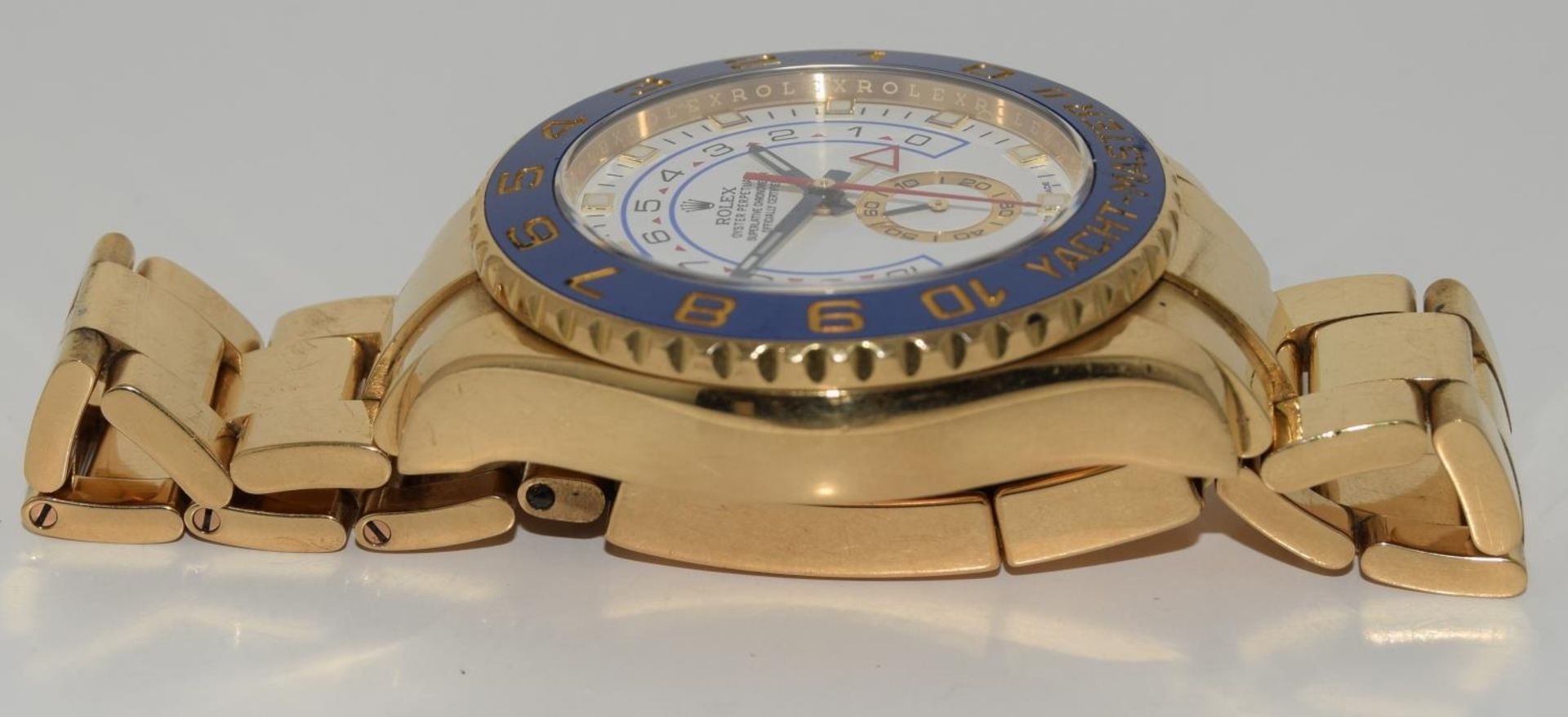 2014 Rolex Yachtmaster II 18ct gold ref 116688, boxed and papers. (ref 20) - Image 5 of 9