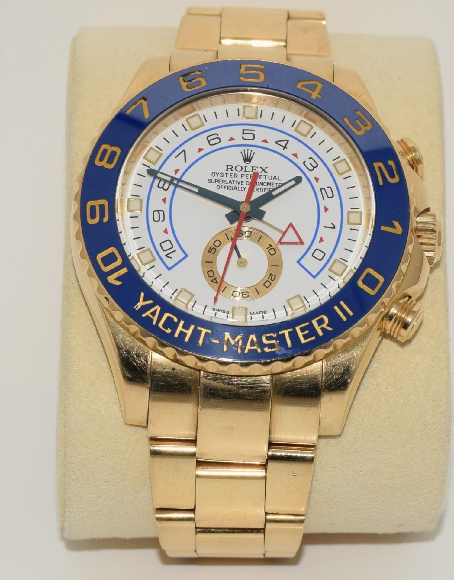 2014 Rolex Yachtmaster II 18ct gold ref 116688, boxed and papers. (ref 20) - Image 2 of 9
