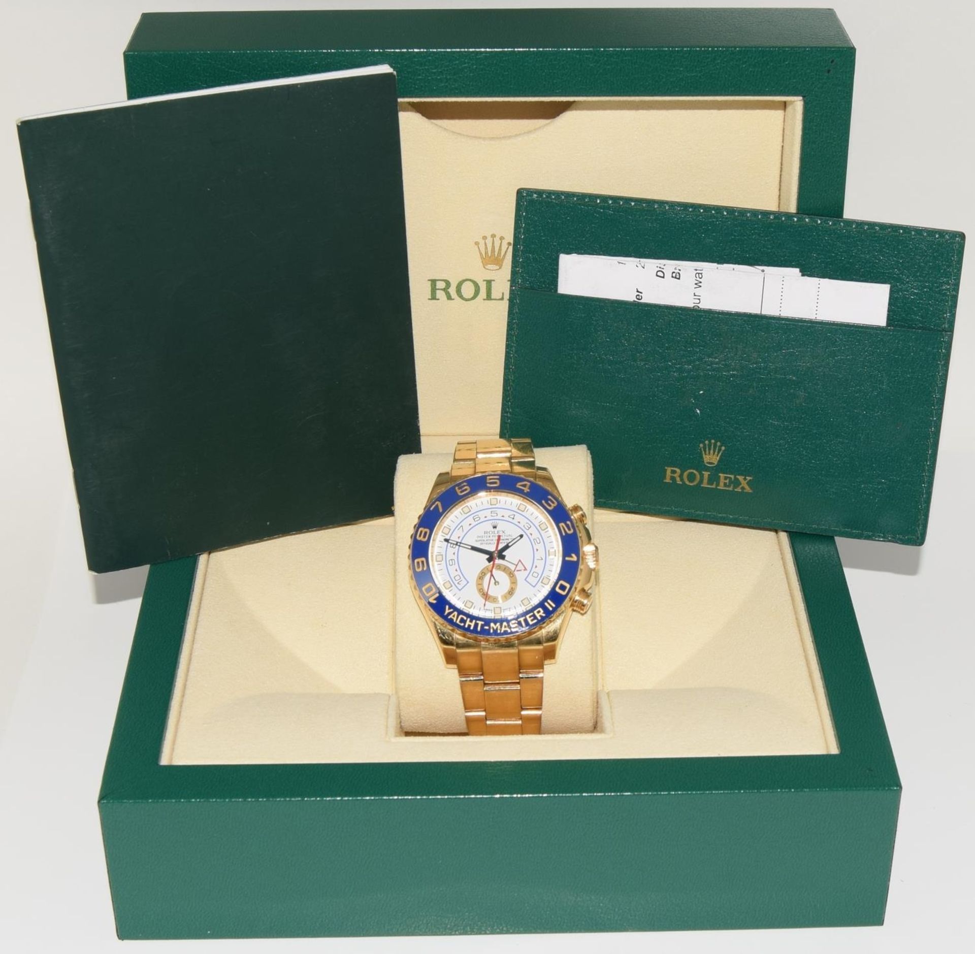 2014 Rolex Yachtmaster II 18ct gold ref 116688, boxed and papers. (ref 20) - Image 9 of 9