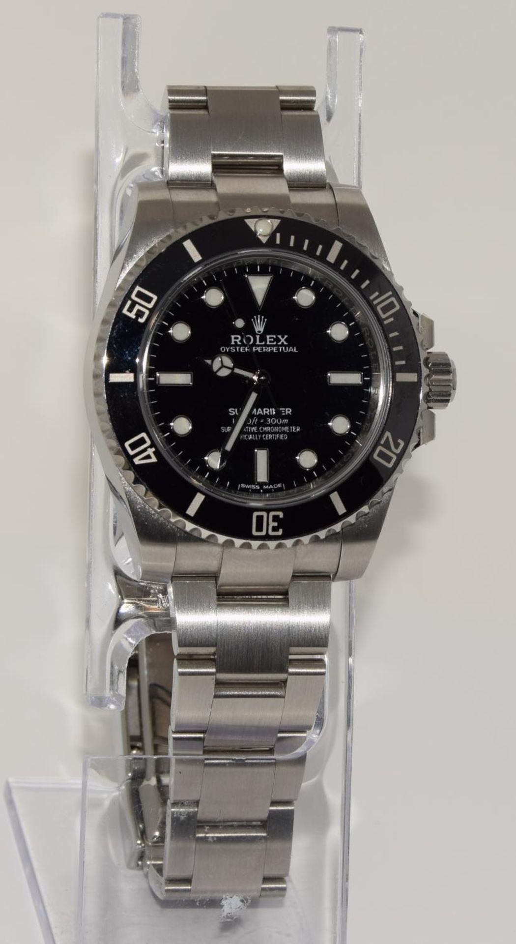 Rolex Submariner Non Date, model 114060, 2018, Boxed and papers. (ref 37) - Image 3 of 9