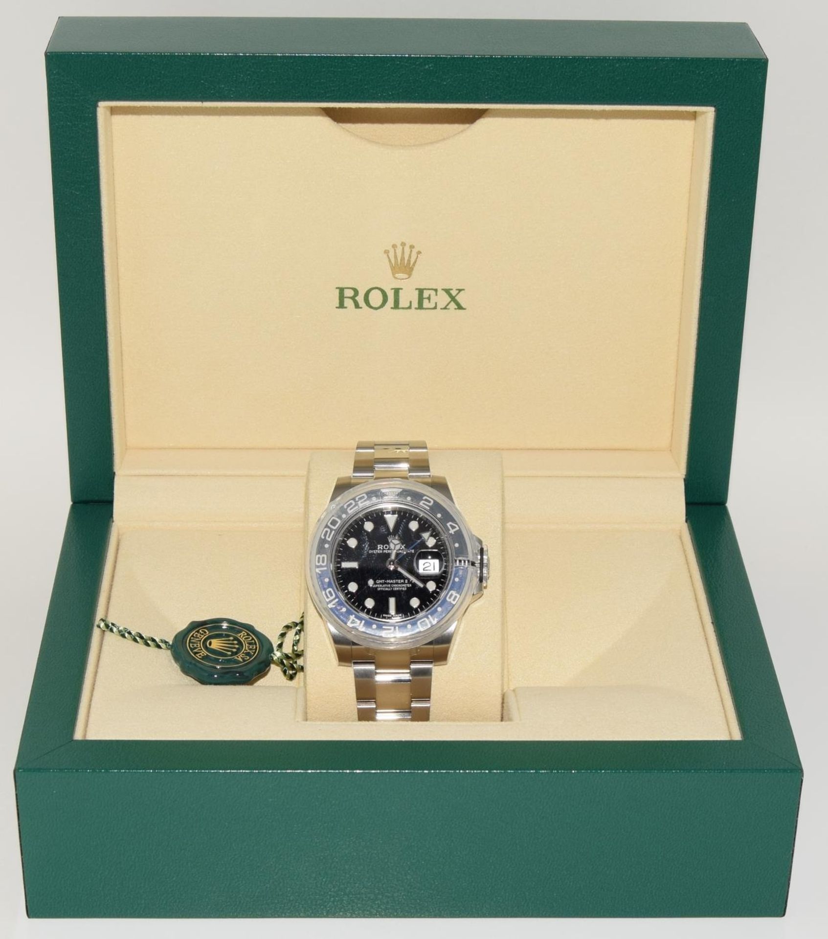 Rolex GMT (Batman) mod - 11671061NR, Boxed and Papers, 2018, unworn with stickers. (ref 18) - Image 9 of 9