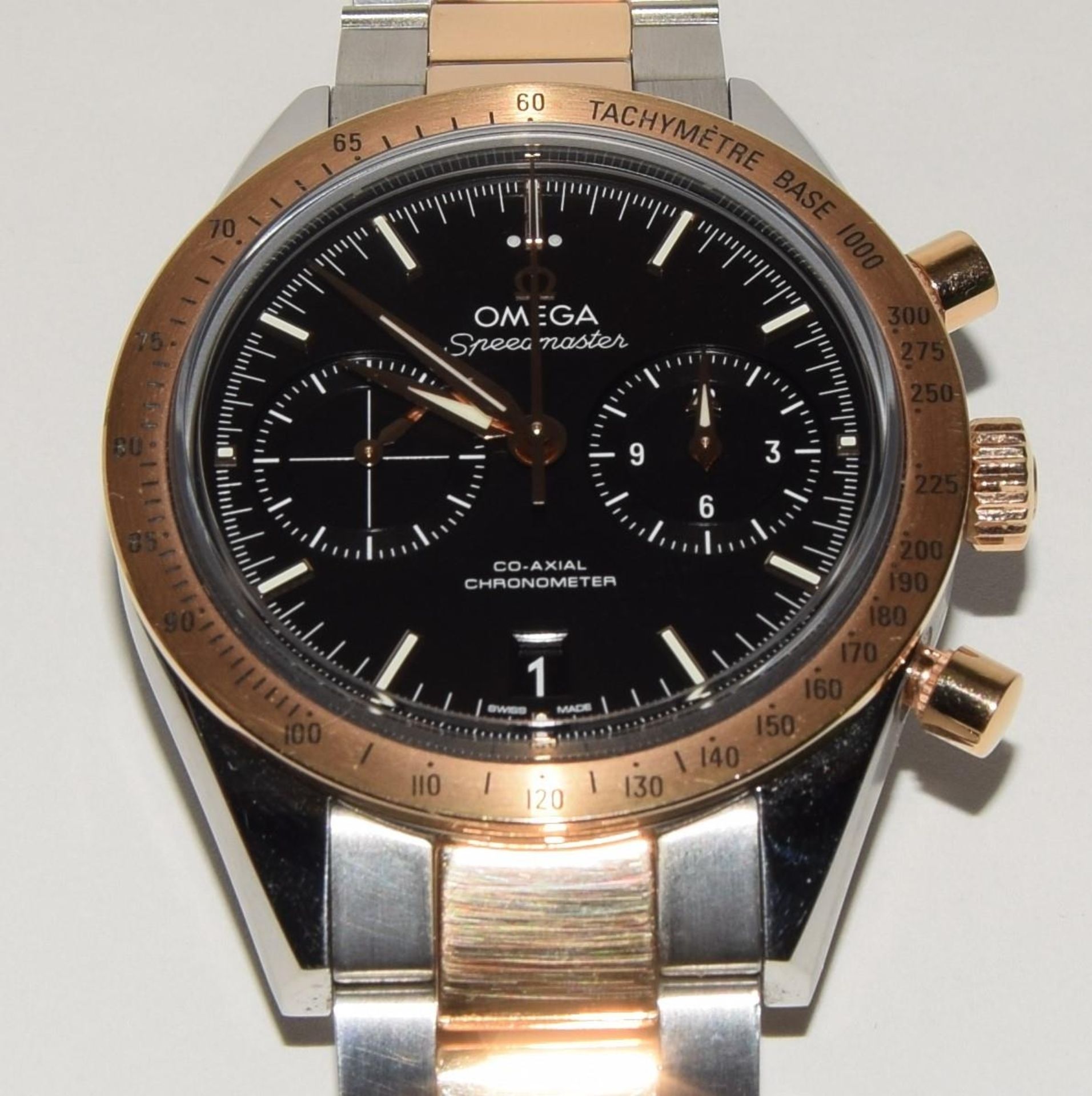 Omega Speedmaster Bi-Metal chronograph ref 33120425101002, Box and Papers. (ref 68) - Image 6 of 9