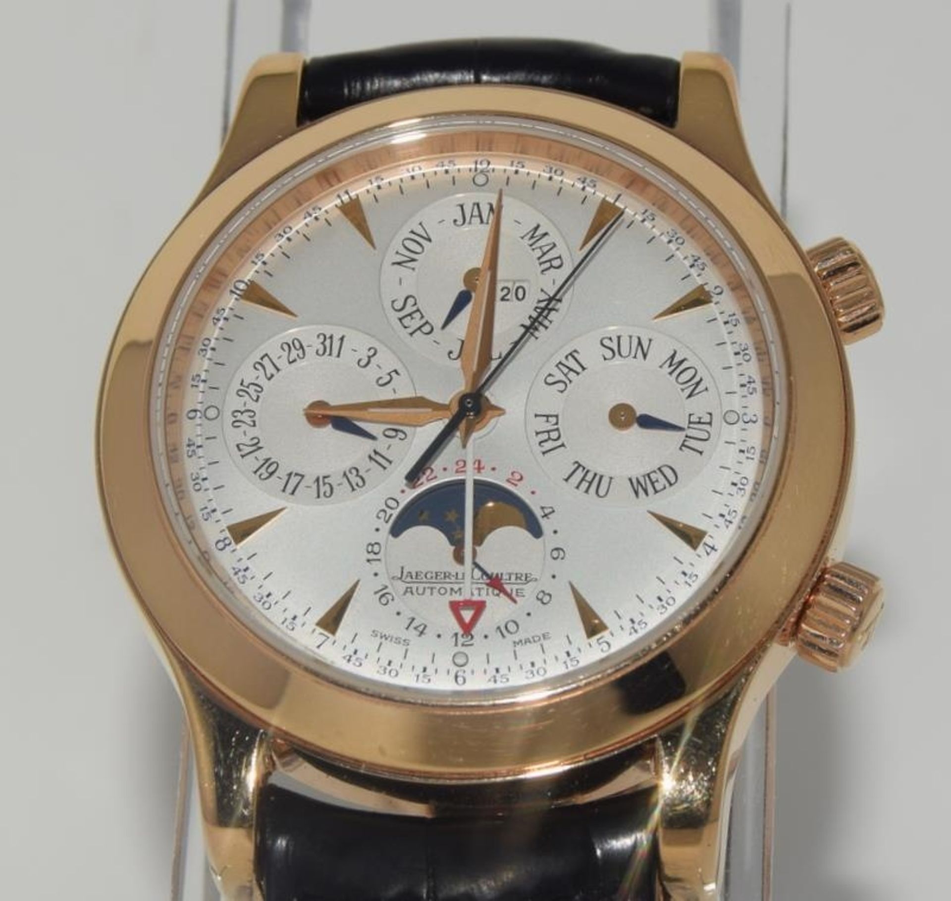 Jaeger Lecoultre Master contorol Grande Memovox in rose gold, automatic perpetual calendar with - Image 5 of 12