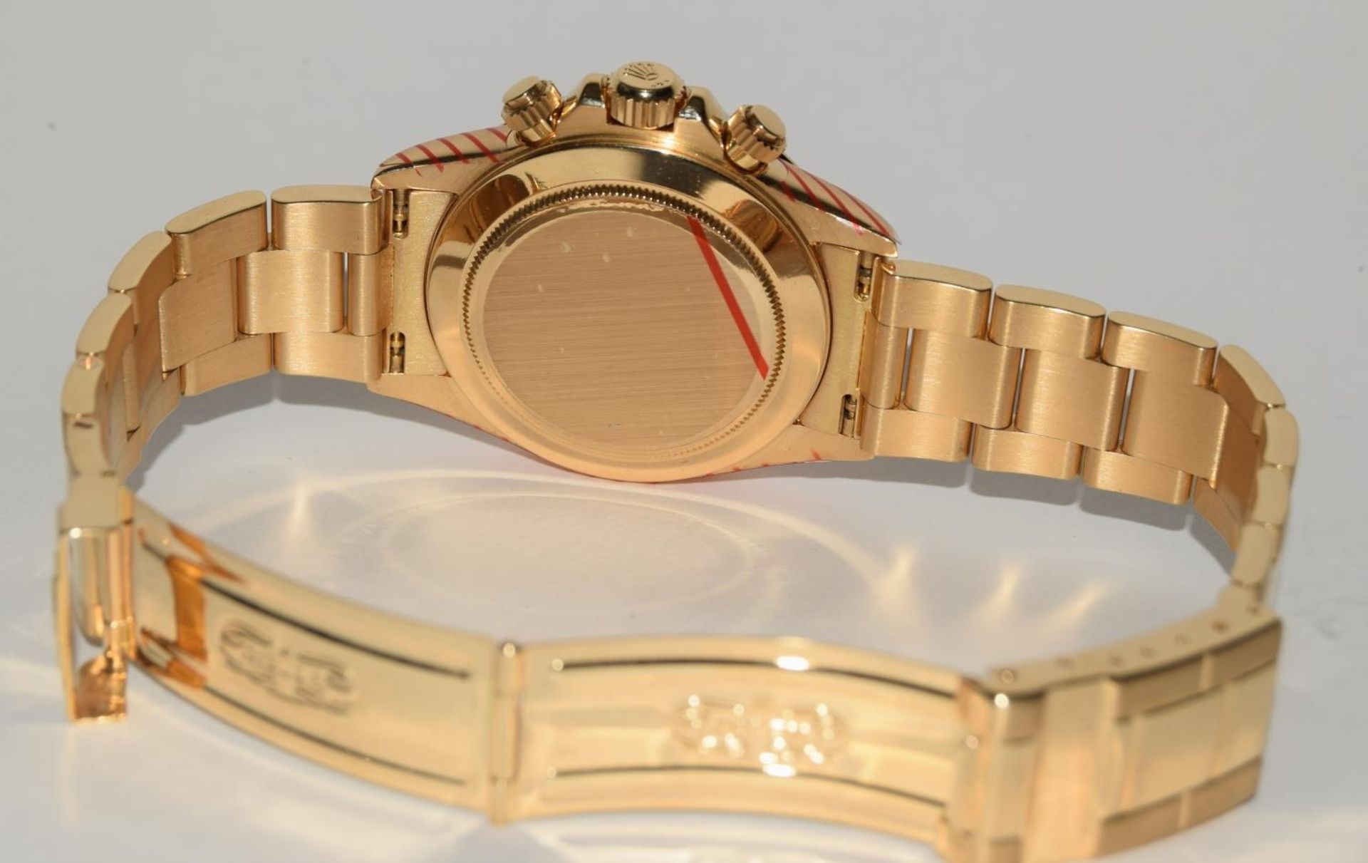 Rolex 18ct gold Daytona wristwatch original stickers still applied.item serviced at Rolex - Image 4 of 8