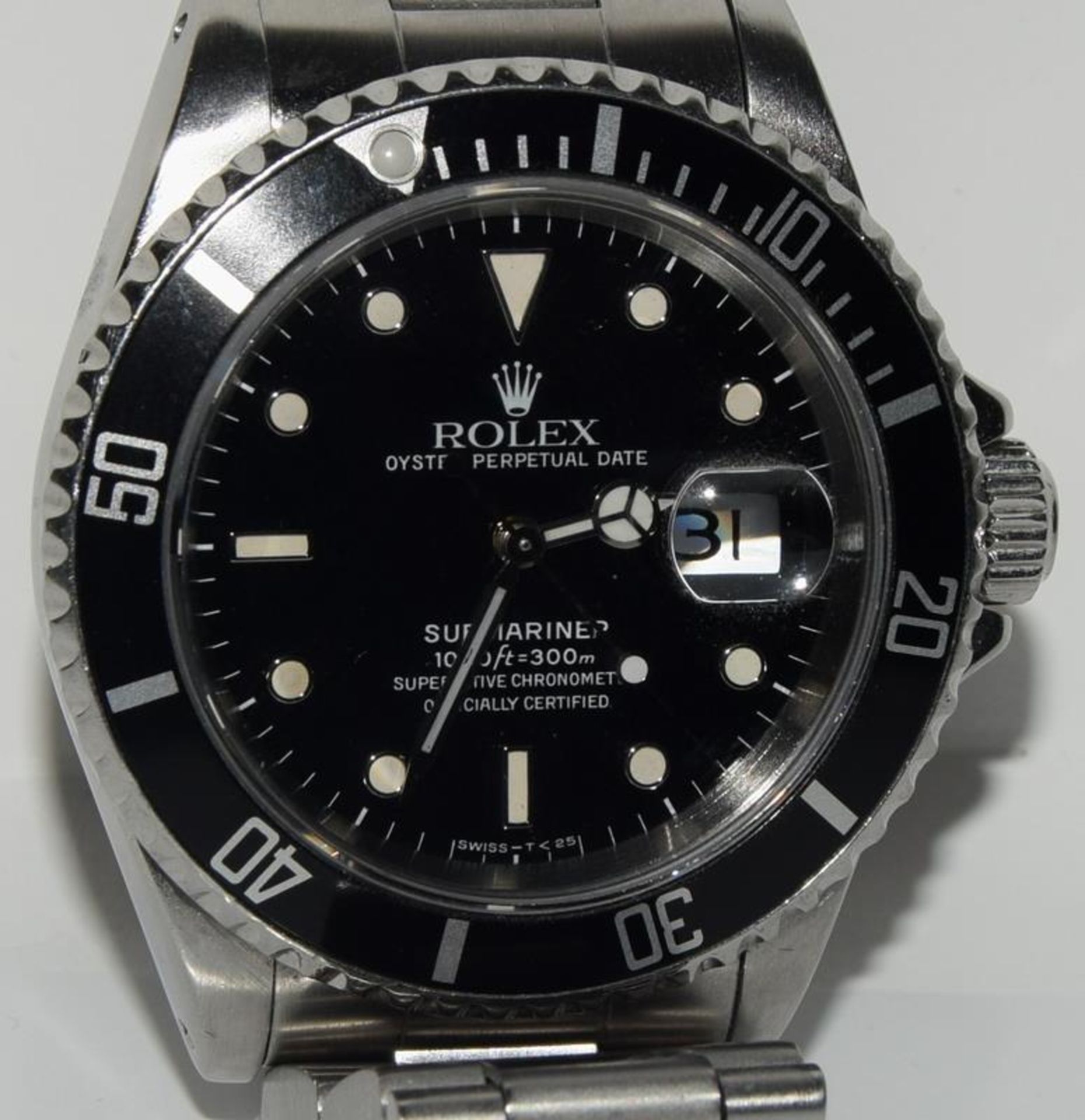 Rolex Submariner model 16610 Nov 1996, running, good condition, comes complete with both box, papers - Image 10 of 11