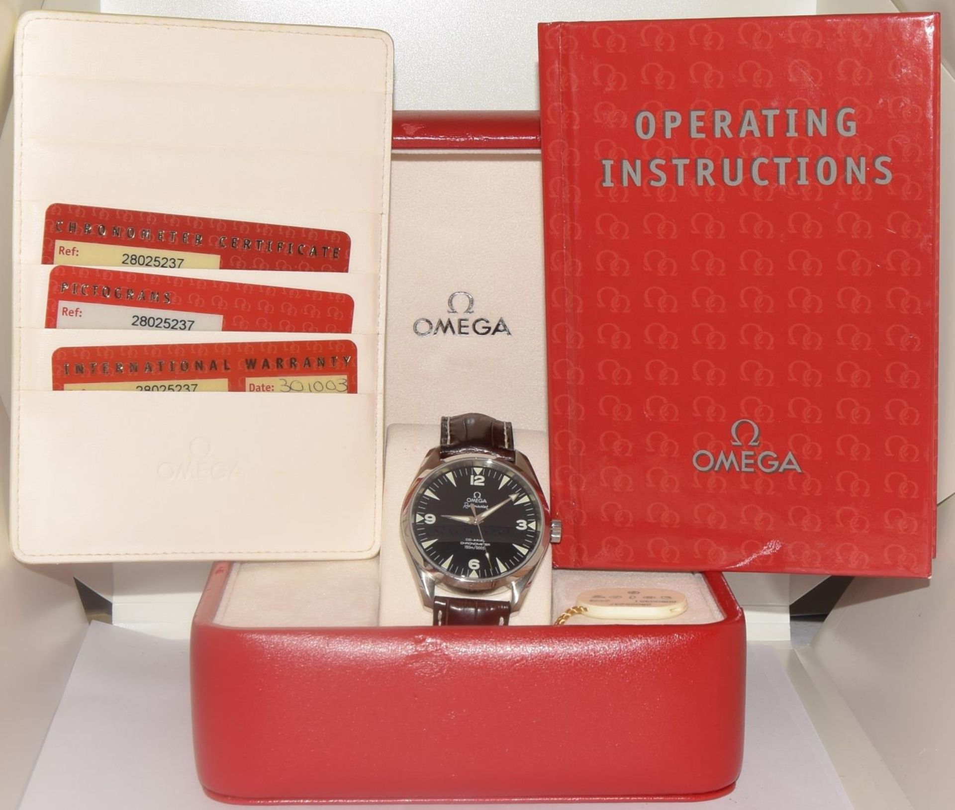 Omega Gents Railmaster, 42mm, boxed and papers, from 2003