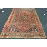 Vintage large room rug (has a glue patch) 112" x 75"