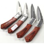 4 x folding pocket knives (018)