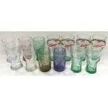 Collection of Coca Cola drinking glasses to include London 2012.