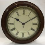 Mahogany wall clock.