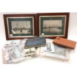 Collection of Portsmouth and Southsea ephemera including postcards framed photos brochures and