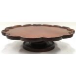 Mahogany lazy Susan