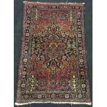 Vintage Afghan rug 60" x 40"