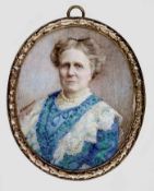 Ellen Mary 'Nellie' Hepburn Edmunds (British, 1870-1953), a portrait miniature of 'An Older Lady'