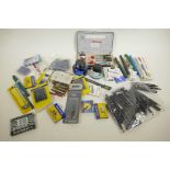 A quantity of pen collector's ephemera including nibs, ink, pens etc