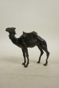 A bronze camel, 5" high