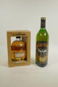 A one litre bottle of Glenfiddich Special Old Reserve Single Malt whisky, and one bottle 'The