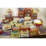 A large collection of die cast historic commercial vehicles including Matchbox Yesteryear, Cameo etc