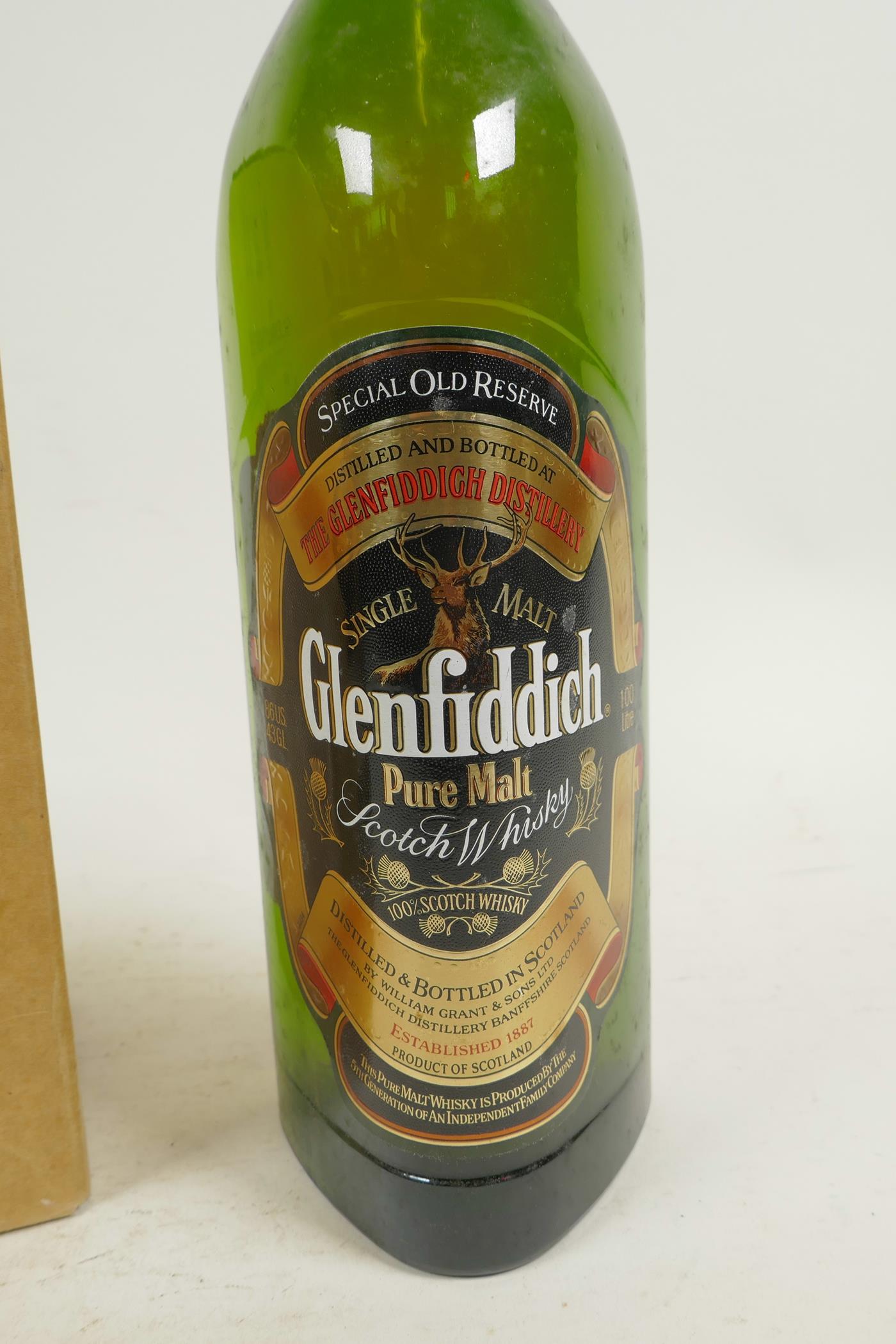 A one litre bottle of Glenfiddich Special Old Reserve Single Malt whisky, and one bottle 'The - Image 3 of 3