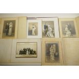Six Japanese portrait and wedding photographs, 8" x 6"