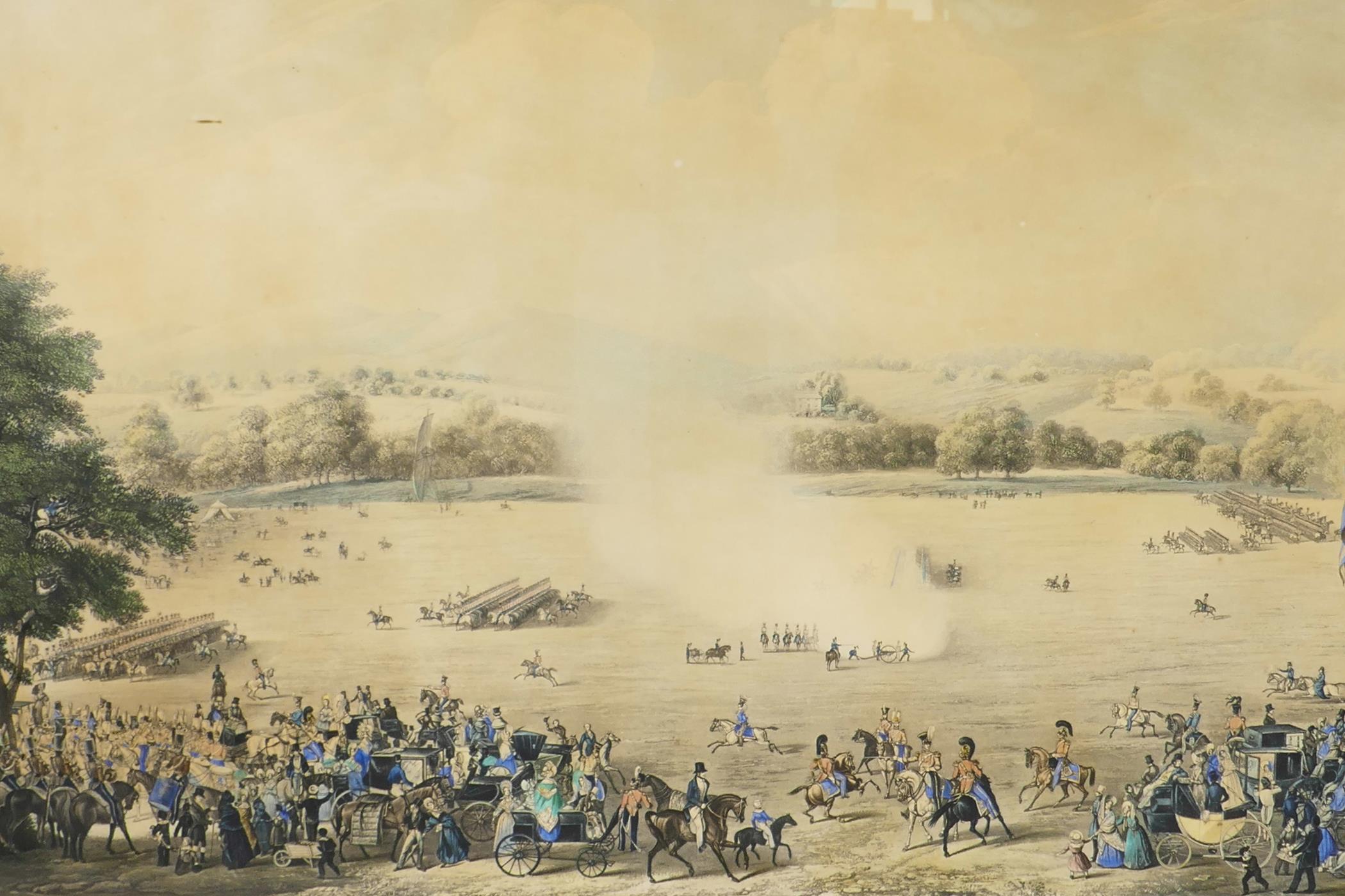 After William Pringle (British, fl.1834-1858), 'The Review of the Queen's Own Regiment of Yeomanry - Image 2 of 8