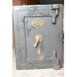 A Chubb standard quality floor safe, with keys, 18" x 19" x 24"