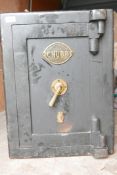 A Chubb standard quality floor safe, with keys, 18" x 19" x 24"