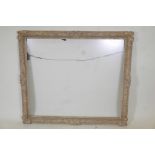 A large composition gallery frame with moulded details, rebate 42" x 36"