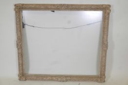 A large composition gallery frame with moulded details, rebate 42" x 36"