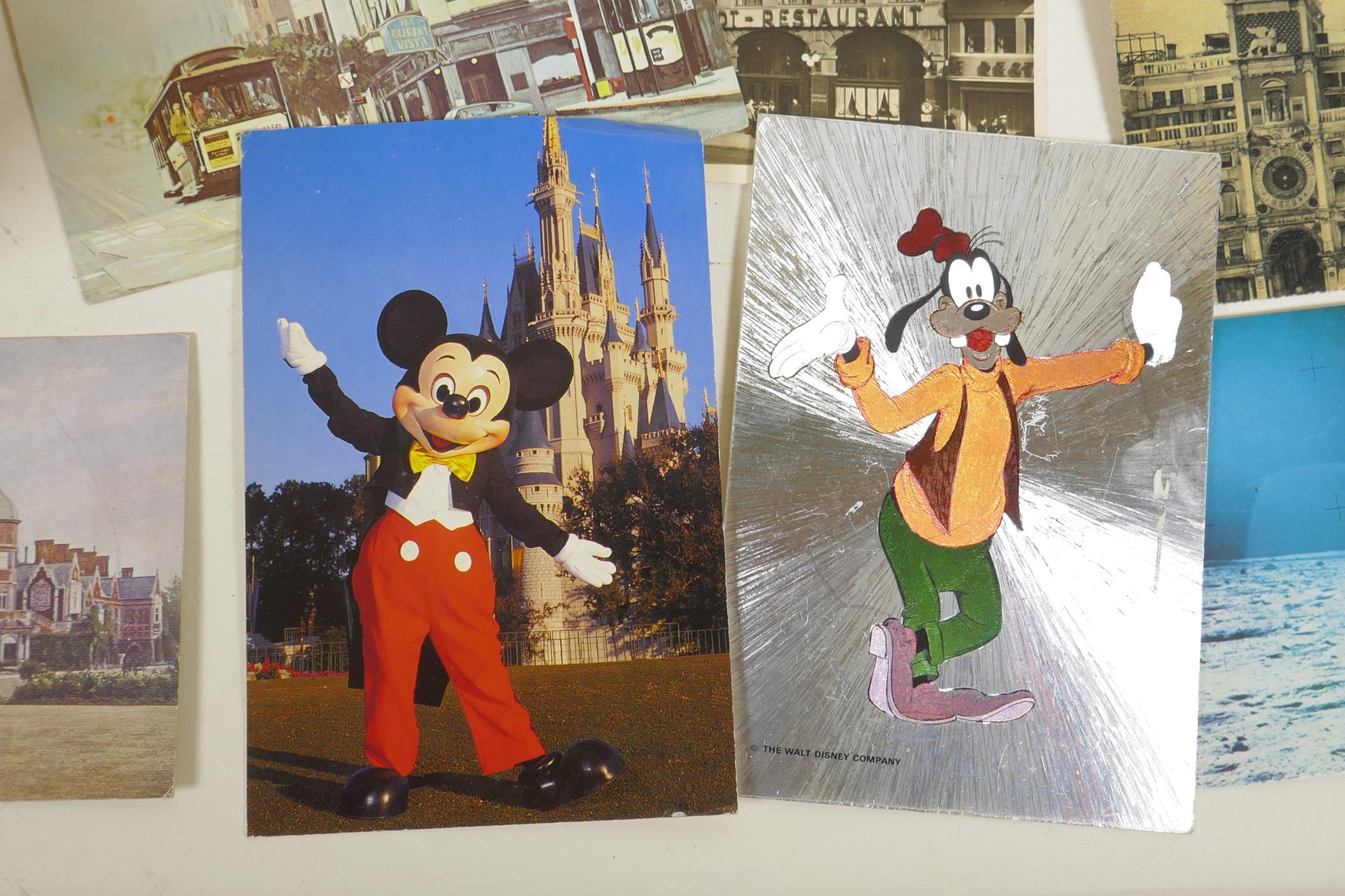 A collection of C20th postcards including social history, topographical, Disney, travel etc, - Image 5 of 6