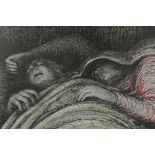 Henry Moore, Pink and Green Sleepers, 1941, collotype print, 15" x 22"
