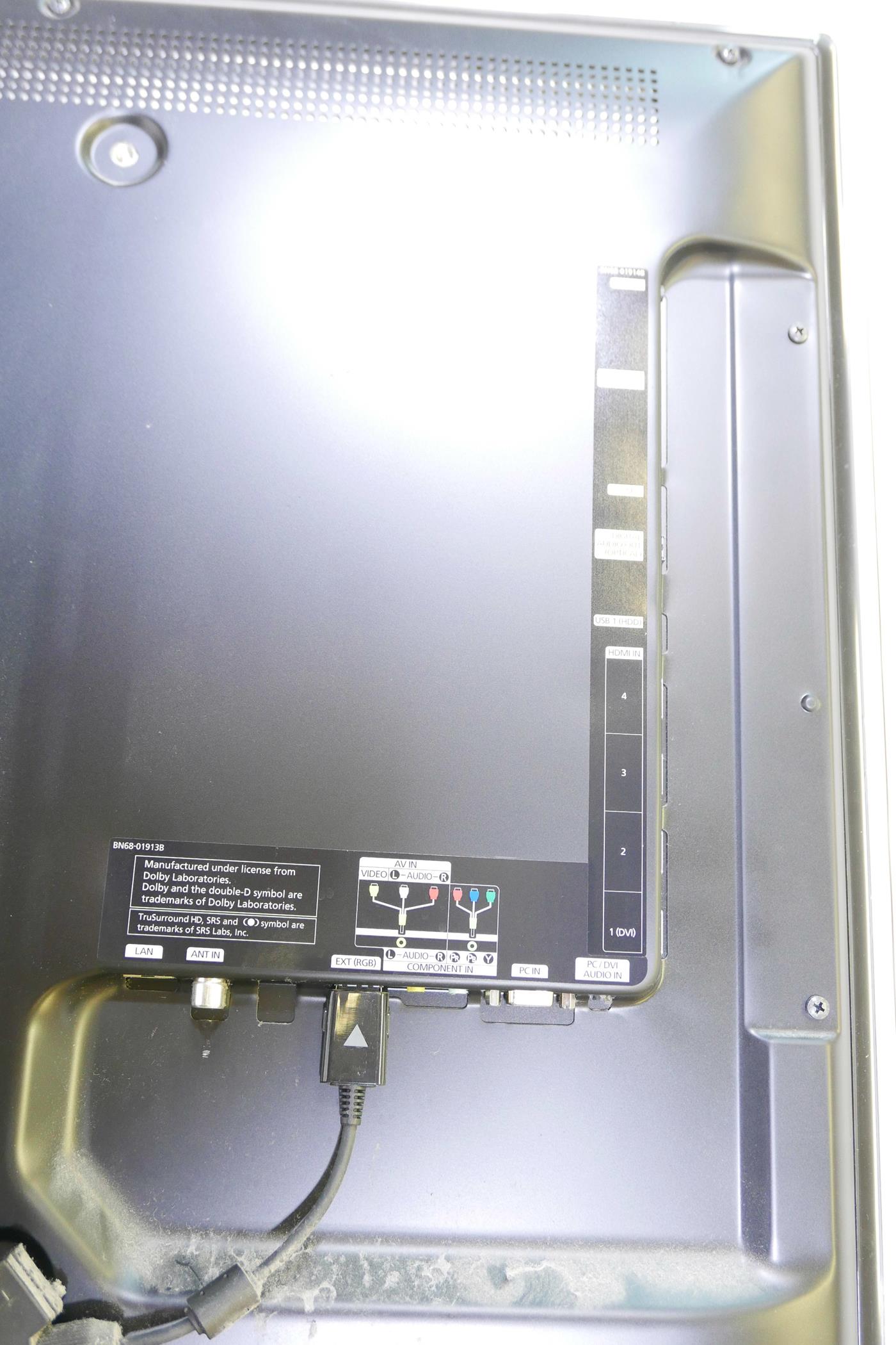 A Samsung 40" television, model UE40B7020WW, lacks stand - Image 6 of 6