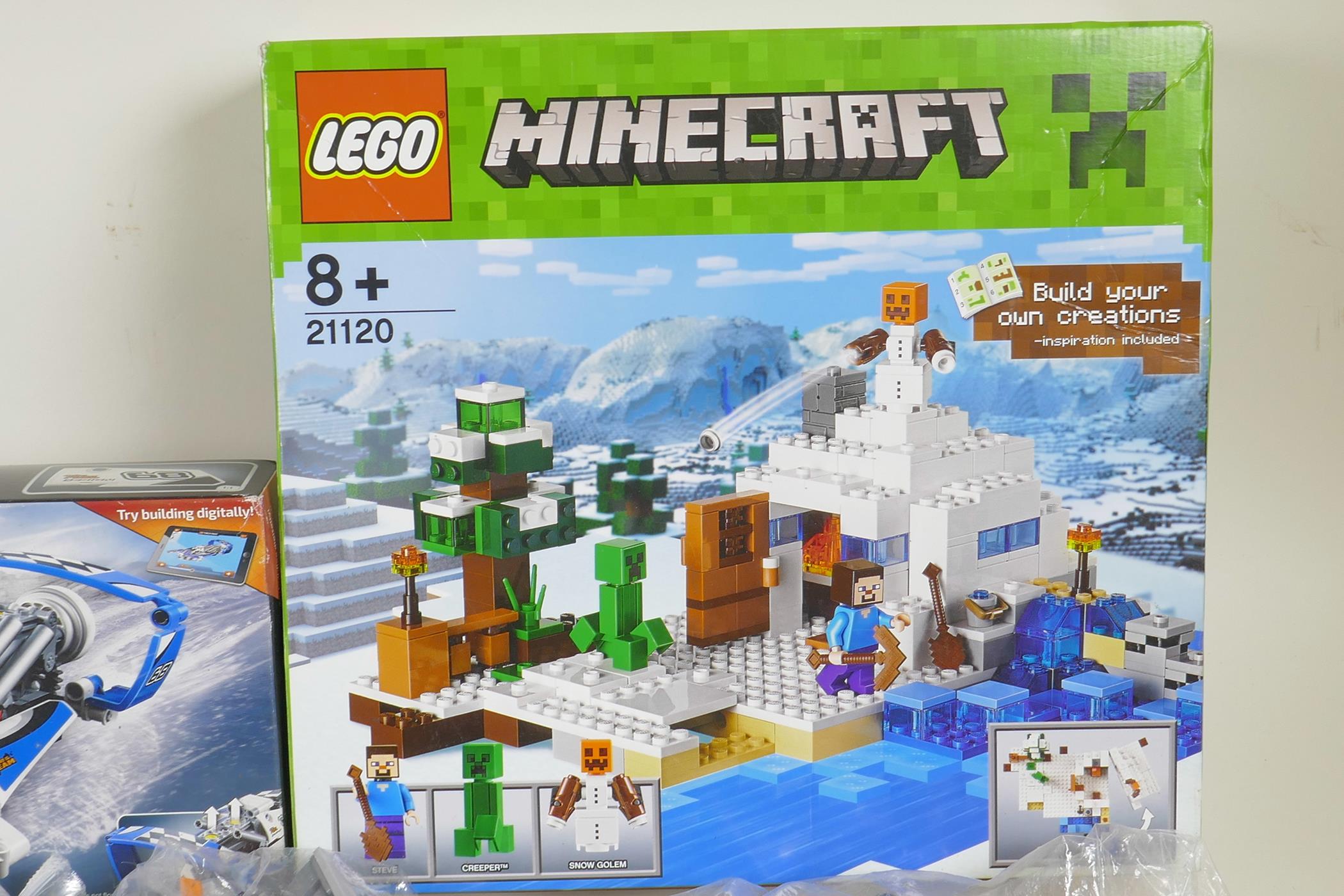 A quantity of Lego sets, some boxed, to include 'Friends, advent calendar 41102', 'Minecraft 21120', - Image 4 of 9