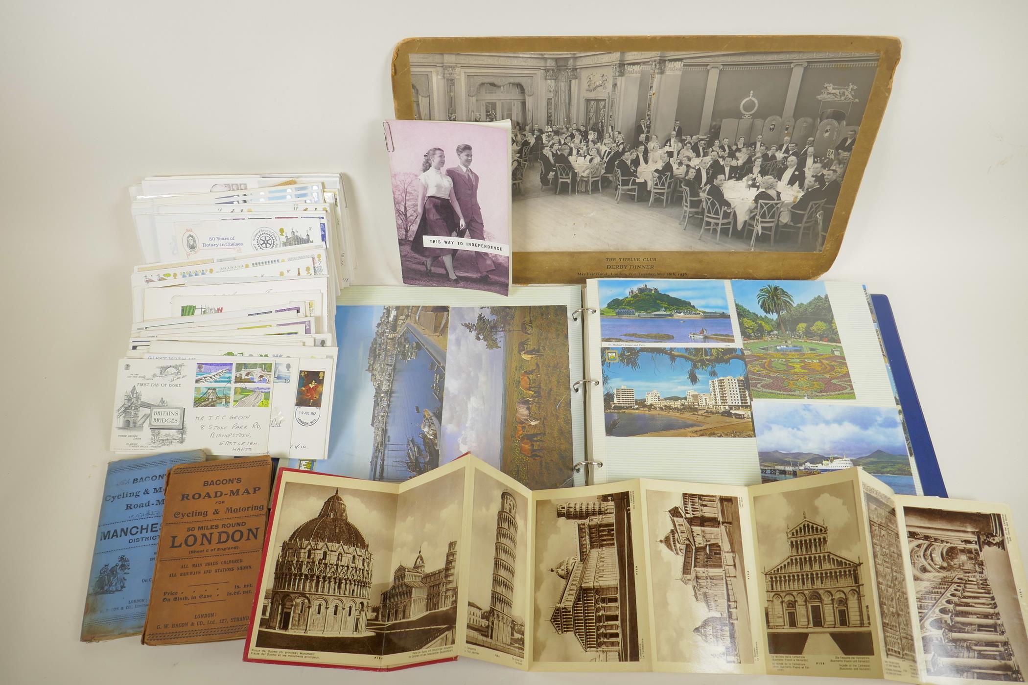 A large quantity of socio-historical ephemera to include postcards, photographs, first day covers